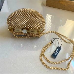 Heart Shaped Gold Purse